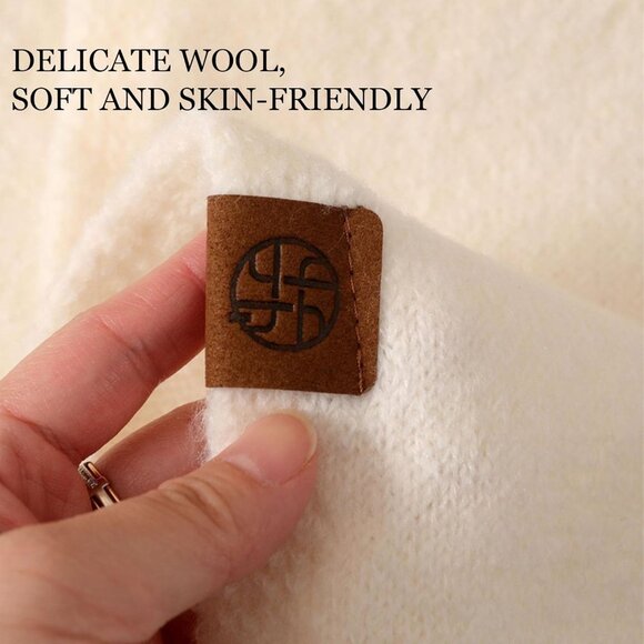 Chic Knotted Shawl Wrap for Women - Fashionable Lightweight Scarf in Khaki - Picture 5 of 7